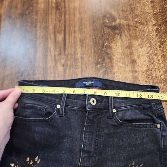 Tommy Hilfiger Tribeca Skinny studded floral jeans - Picture 6 of 9
